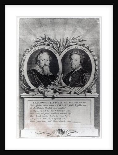 Francis Beaumont and John Fletcher, engraved by T. Ryder by Michael (1743-1801) (after) Rooker