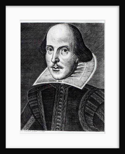 Portrait of William Shakespeare, 1623 by Martin Droeshout