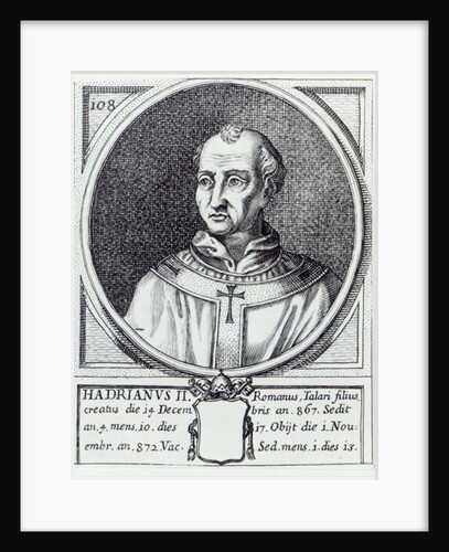 Pope Hadrian II by Italian School