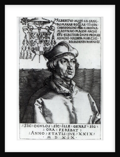 Albrecht of Brandenburg, 1519 by Albrecht Dürer or Duerer