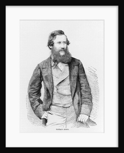 Portrait of John Hanning Speke, Illustrated London News Supplement, July 4, 1863, engraving by English School