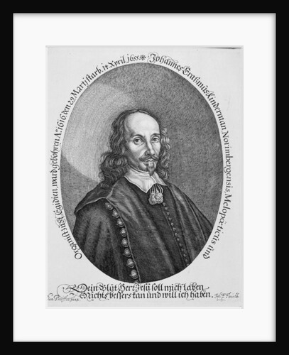 Johannes Erasmus Kindermann by Daniel (after) Preissler