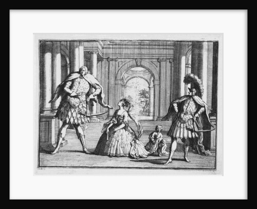 Farinelli, Cuzzoni and Senesino in Handel's 'Flavio', c.1728 by William Hogarth