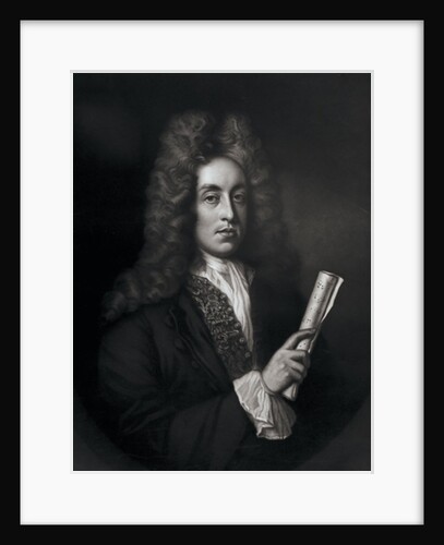 Portrait of Henry Purcell engraved by George J. Zobel by Johann Closterman