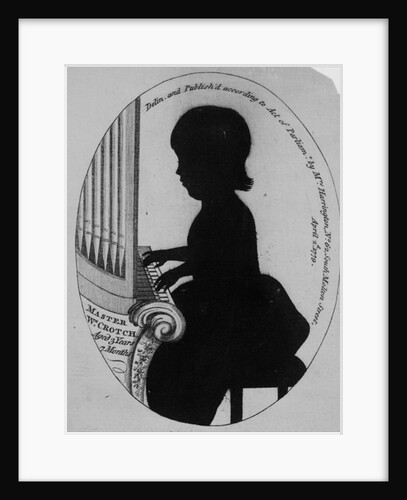 William Crotch Playing the Organ by German School