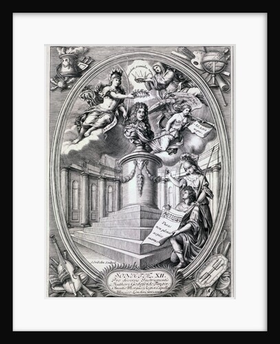 Dedicatory engraving to Gottfried Finger, 1688 by Simon II Gribelin