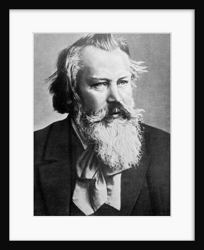 Johannes Brahms, 1879 by Austrian Photographer