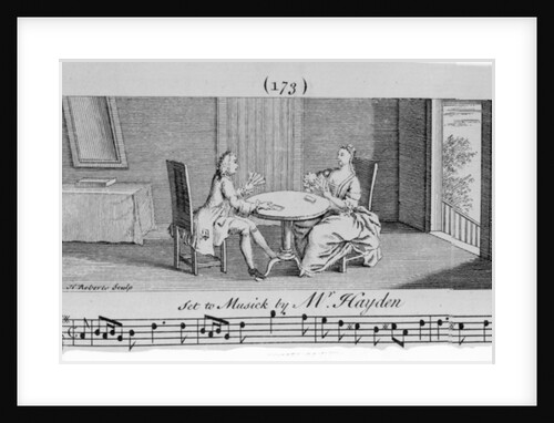 Illustration to Sheet Music by Joseph Haydn by English School