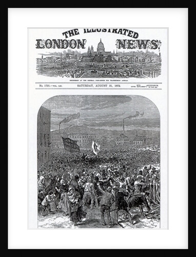The Riots in Belfast: Orangemen attacking the procession by English School