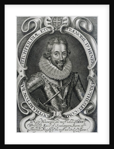 Henry Wriothesley, 3rd Earl of Southampton, 1617 by Simon de Passe