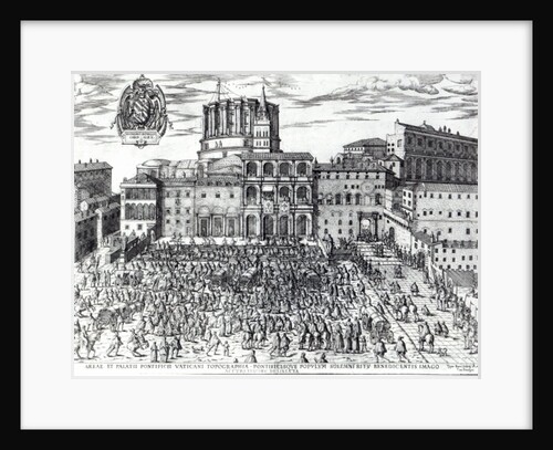The Benediction of Pope Pius V in St.Peter's Square c.1567 by Italian School