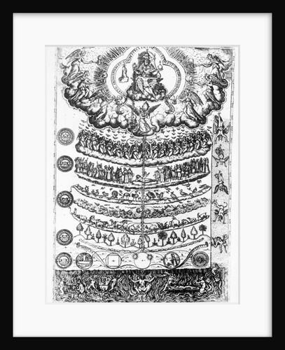 The Great Chain of Being from 'Retorica Christiana' by Didacus Valades, printed in 1579 by Spanish School