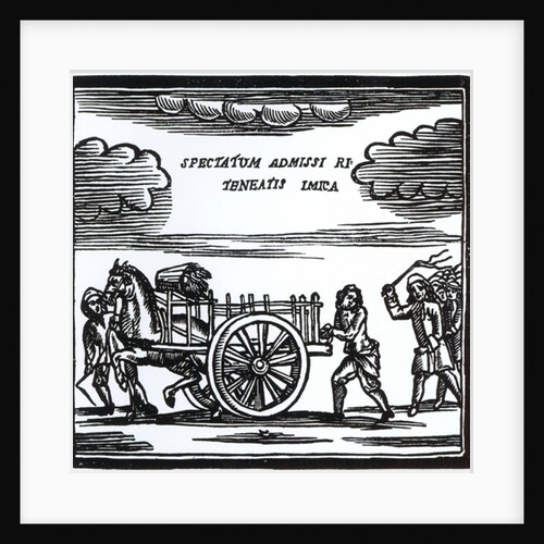 A vagabond being whipped through the streets by English School