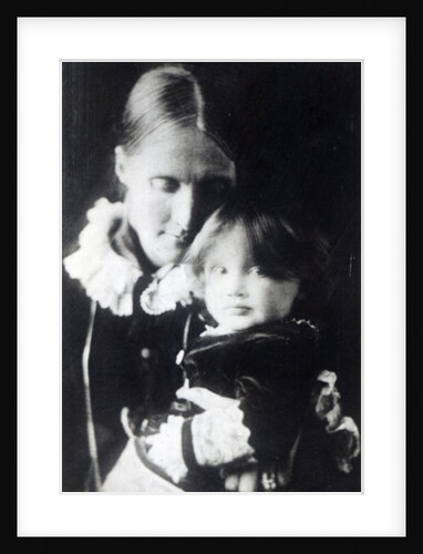 Virginia Woolf, with her mother Julia, 1884 by English Photographer