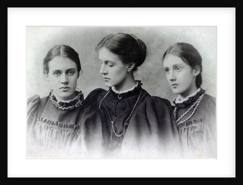 Vanessa Stephen, Stella Duckworth and Virginia Stephen c.1896 by English Photographer