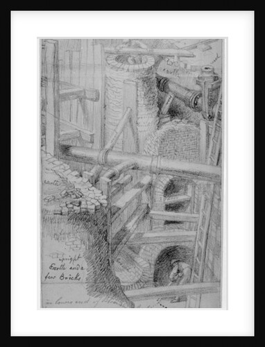 Sewer construction in Bloomsbury, London, 1845 by George the Elder Scharf