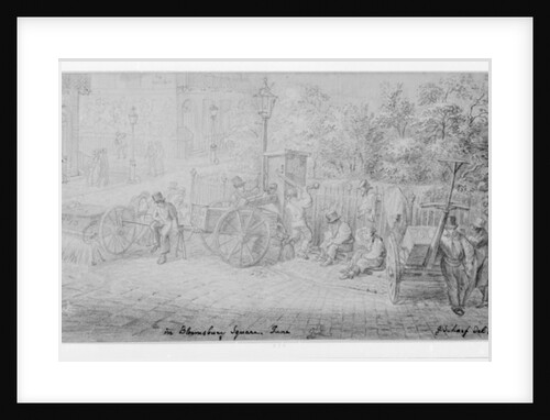 In Bloomsbury Square during the heat wave, 1828 by George the Elder Scharf