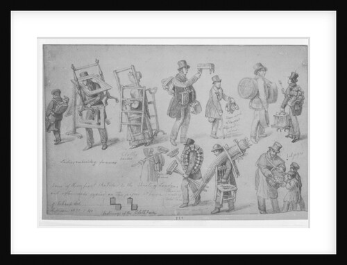 London street traders, 1830-40 by George the Elder Scharf