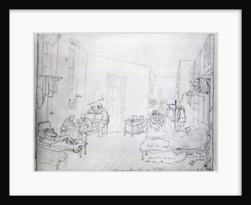 Edward's Ward, St. Thomas's Hospital, London, 1843 by George the Elder Scharf