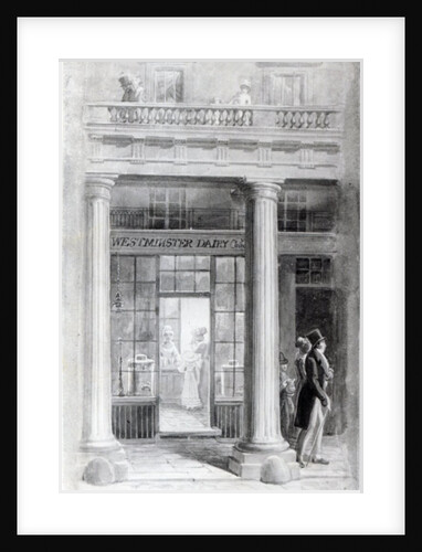 Westminster Diary, The Quadrant, Regent Street, London 1825 by George the Elder Scharf