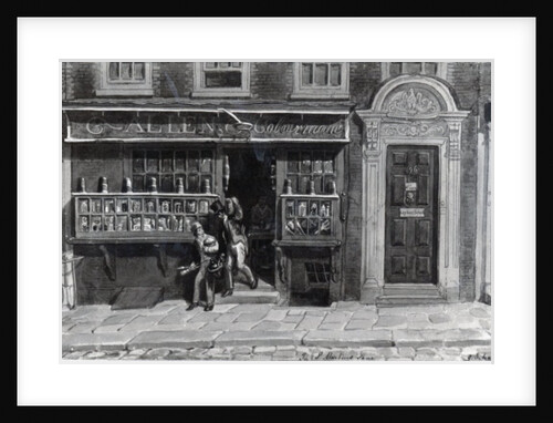 Colourman's Shop, St. Martin's Lane, London, 1829 by George the Elder Scharf