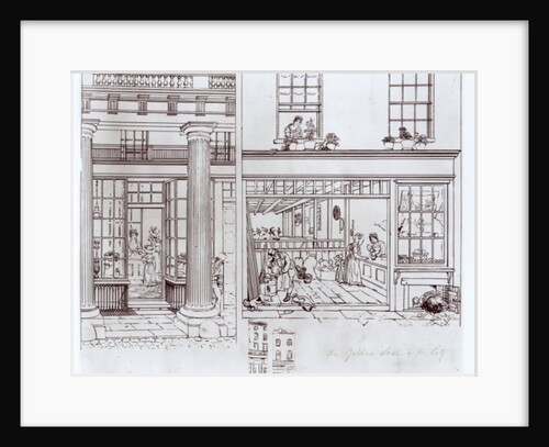 The Quadrant, Regent Street and Golden Lane, London, c.1829 by George the Elder Scharf