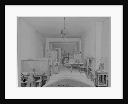 Coffee House in Cleveland Street, Fitzroy Square, London by George the Elder Scharf