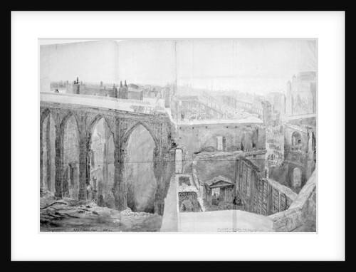 St. Stephen's, House of Lords after the fire, 1834 by George the Elder Scharf