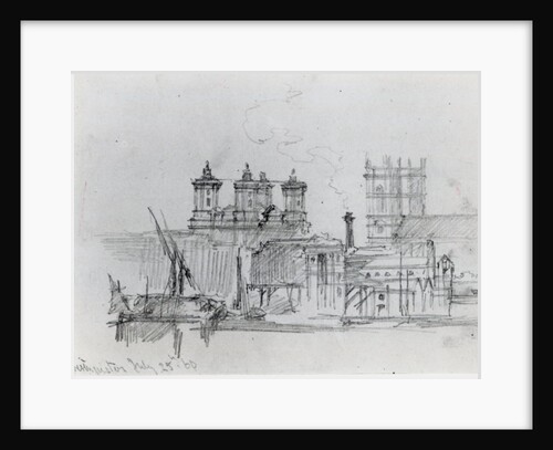 Sketch of Westminster, 1860 by George the Elder Scharf