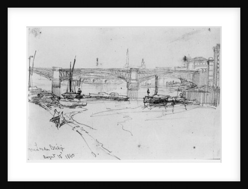 Sketch of London Bridge, 1860 by George the Elder Scharf