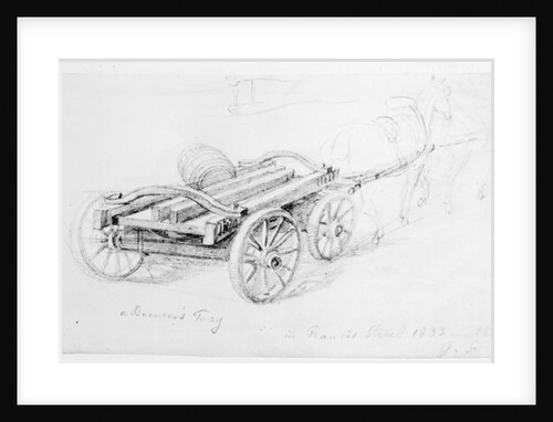 Brewer's Dray in Francis Street, 1833 by George the Elder Scharf