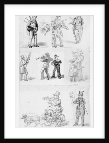 London Street Musicians by George the Elder Scharf
