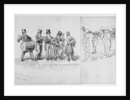 London Street Musicians, c.1820-30 by George the Elder Scharf