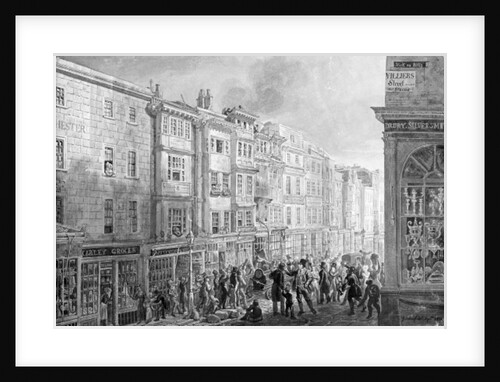The Strand from the corner of Villiers Street, 1824 by George the Elder Scharf