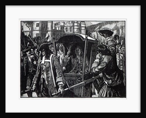 The People of Edinburgh Escorting the Duke of Hamilton to Holyrood Palace in 1706 by English School