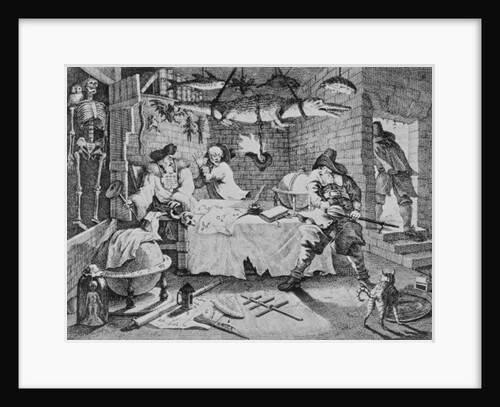 Hudibras beats Sidrophel and his man Whachum by William Hogarth