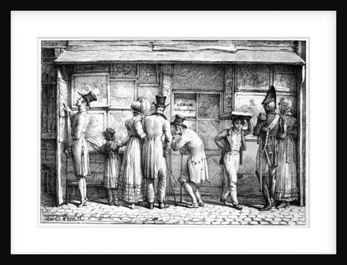 Delpech's Lithographic Print Shop, c.1818 by Antoine Charles Horace (1758-1836) Vernet