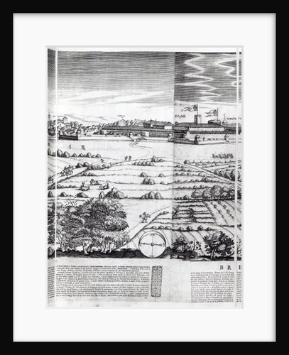 A Section of a Map of Milan, 1640 by Giovanni Battista Bonacina