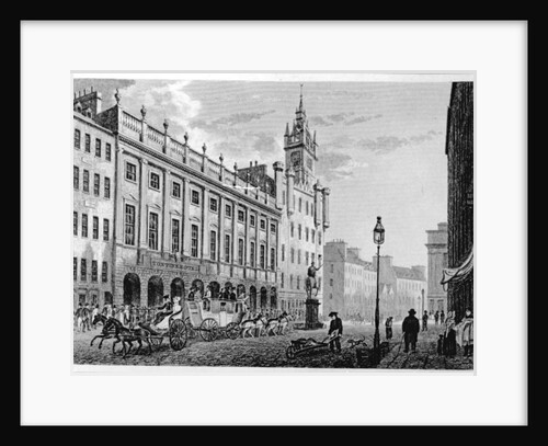View of The Town Hall, Exchange, Glasgow by John (after) Knox