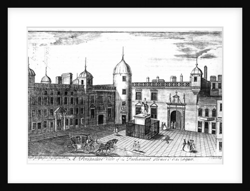 A Perspective View of the Parliament House and Exchequer, Edinburgh, engraved by A. Bell by John (after) Elphinstone