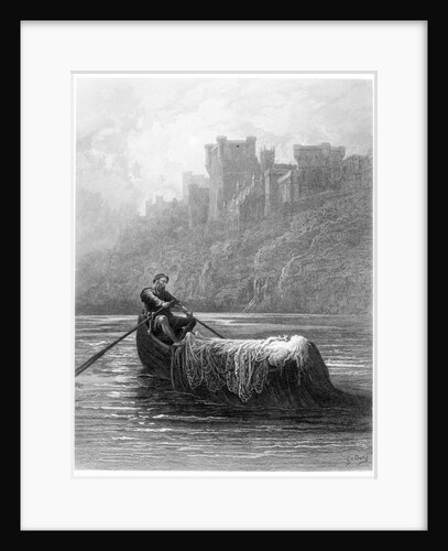 The Body of Elaine on its way to King Arthur's Palace by Gustave Dore