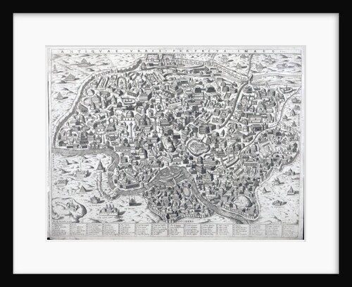 Antiquae Urbis Perfecta Imago, Map of Rome, c.1600 by Ambrogio Brambilla