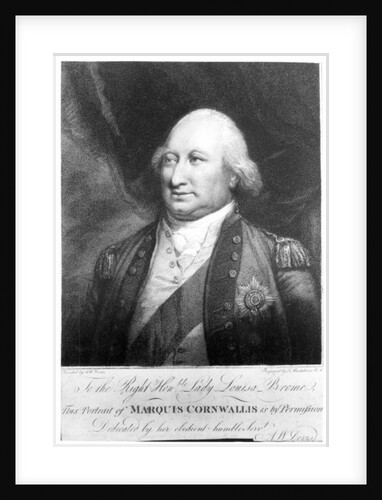 Charles, Marquis of Cornwallis, 1799 by Anthony (after) Devis