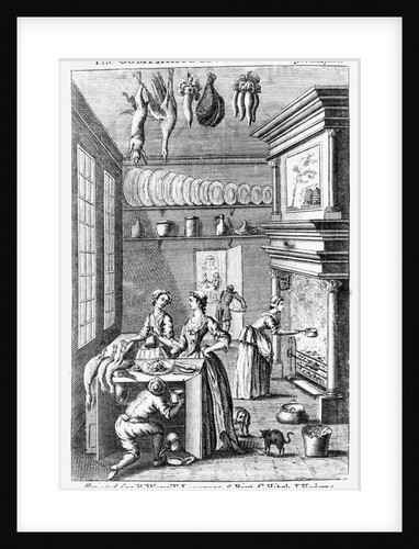 Frontispiece of 'The Compleat Housewife' by English School