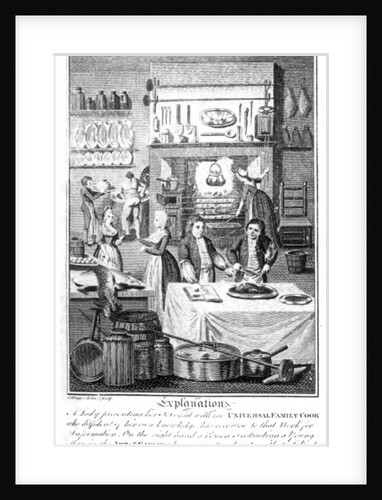 Frontispiece of 'The Housekeeper's Instructor' by William Augustus Henderson, published in London in the 1790's by English School