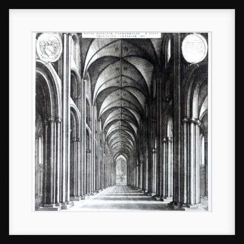 Interior of the nave of St. Paul's, 1658 by Wenceslaus Hollar
