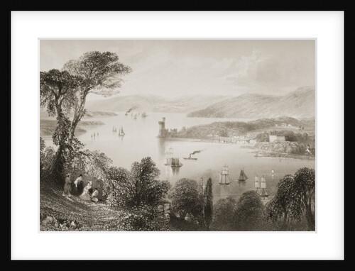 The Cork River from below Glanmire Road, County Cork, Ireland by William Henry Bartlett