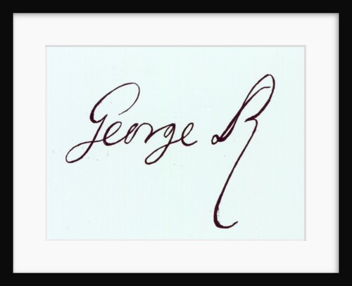 Signature of George II by Anonymous