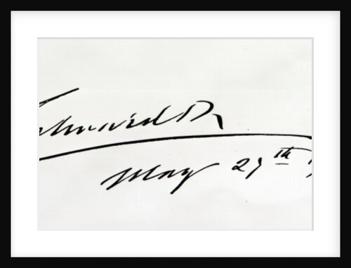 Signature of King Edward VII, May 29th 1906 by Anonymous