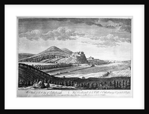 West View of the City of Edinburgh, 1753 by Paul Sandby